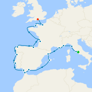 Legacies & Empires to Southampton with Two Night Rome City Stay 