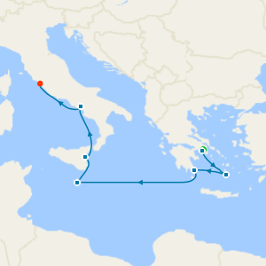 Opera Of The Isles to Civitavecchia with Three Night Athens Stay and Acropolis Private Tour 