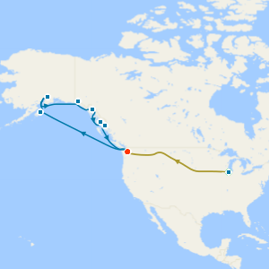 Chicago, U.S Rockies By Rail & Great Alaska Explorer from Seattle