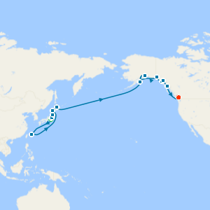 North Pacific Crossing with Tokyo and Vancouver Stays 