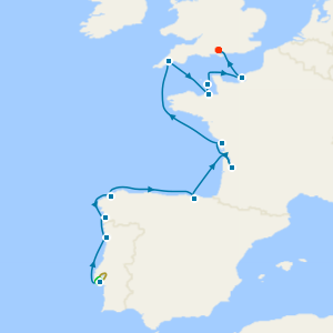 Royals, Castles & Crowns to Southampton with Two Night Lisbon City Stay 