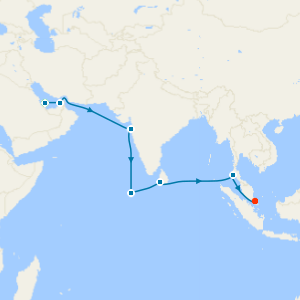 Desert Sands to Elephanta Caves to Singapore with Three Night Doha City Stay 