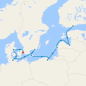 Romance Across The Baltic to Copenhagen with Two Night Helsinki Stay 