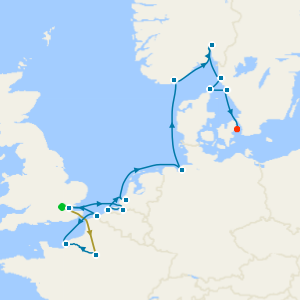 Northern Enchantment from Le Havre to Copenhagen with Eurostar and One Night Paris Stay