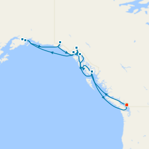 Alaska Roundtrip Collectors' Voyage from Vancouver with 2 night pre cruise stay