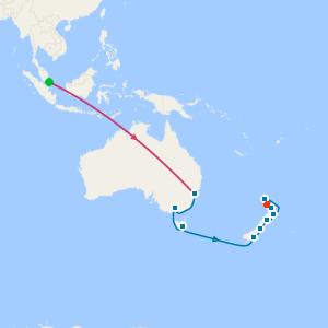 Singapore Stopover, Sydney Stay, Australia & New Zealand to Auckland