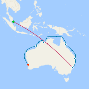 Singapore Stopover, Sydney Stay and Northern Australia Explorer to Perth