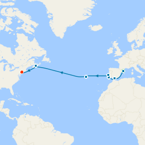 Grand Atlantic Ballad with 2 night pre and post cruise stays in Barcelona and New York