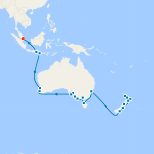 New Zealand, Australia and Bali Explorer from Auckland to Singapore with Stays