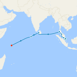 Southeast Asia & Indian Ocean Islands from Singapore to Seychelles with Stay