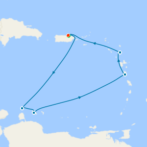 Very Merrytime Southern Caribbean Cruise from San Juan with a 2 night pre-cruise stay