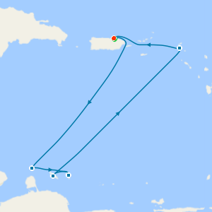 Southern Caribbean Cruise from San Juan with a 2 night pre-cruise stay