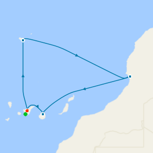 Morocco, Portugal & Canary Islands from Tenerife with a 2 night pre cruise stay