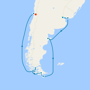 Buenos Aires to Valparaiso with a 2 night pre cruise stay in Buenos Aires and a 2 night post cruise stay in Santiago