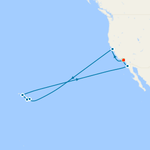 Hawaii from Los Angeles with a 2 night pre cruise stay