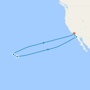 Hawaii from Los Angeles with a 2 night pre cruise stay