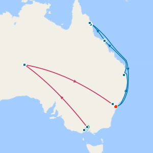 The Australian Trilogy: Melbourne, Uluru & Sydney Tour with Great Barrier Reef Cruise