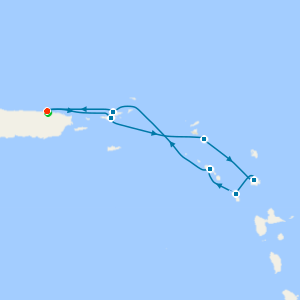 Eastern Caribbean Fly Cruise with Three Night San Juan Hotel Stay 