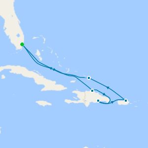 Eastern Caribbean from Miami