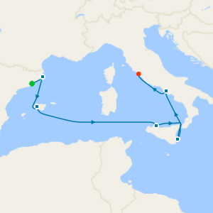 Western Mediterranean from Barcelona