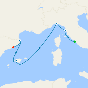 Western Mediterranean from Rome