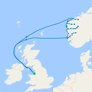 Scenic Norwegian Fjords from Liverpool