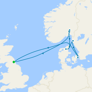 Cultural Cities of Scandinavia at Easter from Newcastle