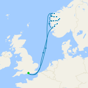 Scenic Norwegian Fjords from Portsmouth