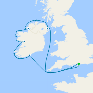 Scenic Shores of Ireland from Portsmouth