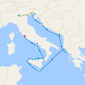 Lake Garda & Venice Stays with Mediterranean Adventure: Greek Isles & Italy from Trieste