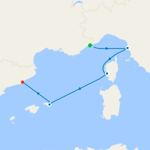 Western Med Highlights from Monte Carlo to Barcelona - Fly Cruise