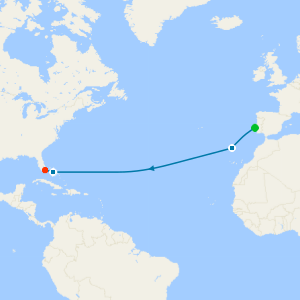 Transatlantic Crossing from Lisbon to Miami