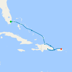 Eastern Caribbean Sunrises from Miami to San Juan