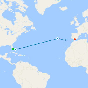 Transatlantic Journey to Spain from Miami to Málaga