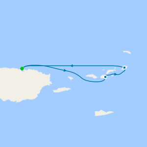 Short Island Getaway - San Juan R/trip