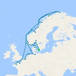 Hidden Gems of Sweden, France & Norway's North Cape from Copenhagen - Fly Cruise