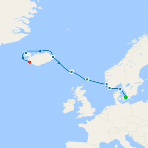 Norway, Shetland Islands, Faroe Islands & Iceland from Copenhagen - Fly Cruise