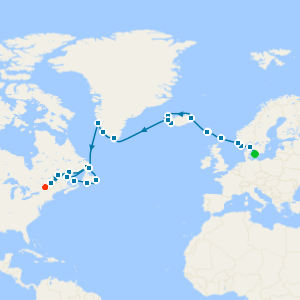 North Atlantic Icons: Iceland, Greenland & Canada from Copenhagen - Fly Cruise