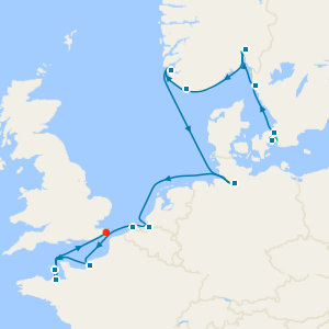 Hidden Gems of Sweden, Norway & France to Dover with Two Night Copenhagen City Stay 