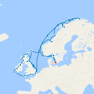 Northern Europe Explorer: Norway & the British Isles with Two Night Copenhagen City Stay 