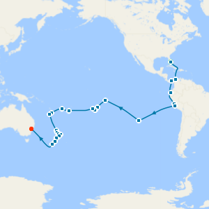 World Cruise: South America & South Pacific Discovery with Two Night Miami Beach Stay 