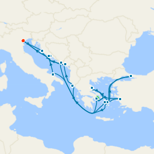 An Extended Journey to Fusina (Venice) with Three Night Athens Stay and Private Acropolis Tour 
