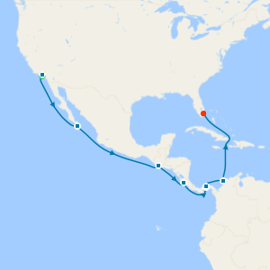 Panama Canal: Los Angeles to Miami with Stay