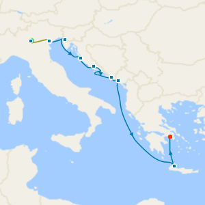 Lake Garda & Venice Stays with Adriatic and Aegean Cruise