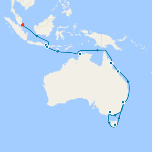 Sydney Stay, Hunter Valley Vineyards, Tasmania, Oz and South East Asia to Singapore