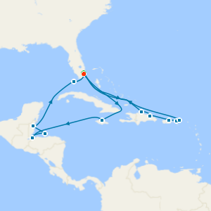 An Extended Journey of Coastal Marvels & Caribbean Dreams - Fly Cruise