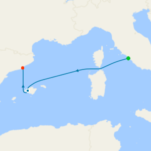 European Mini Cruise from Rome to Barcelona