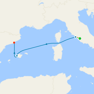 European Mini Cruise from Rome to Barcelona with Stay
