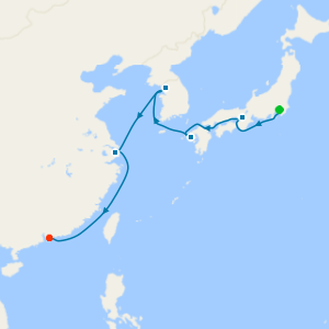East Asian Odyssey from Tokyo (Yokohama) to Hong Kong