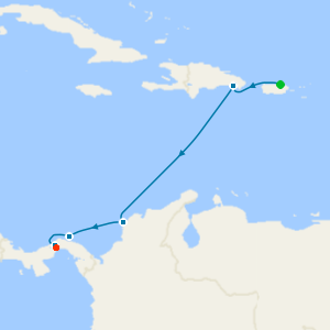 Panama Canal and Caribbean  from San Juan to Panama City